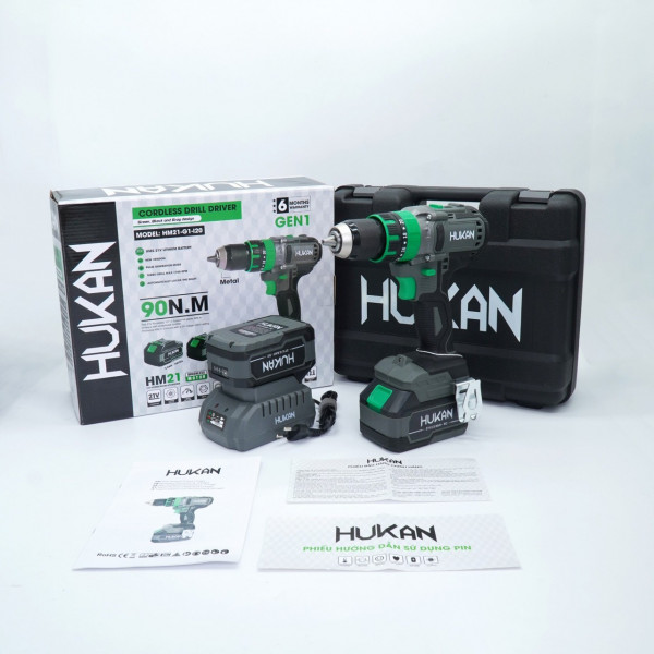 Máy khoan pin 13mm ( Gen1) hukan HM21-G1-I20 