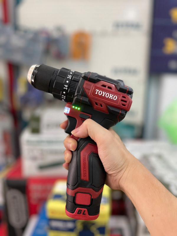 Máy khoan 16.8V 10MM 50NM TOYOKOT0250A