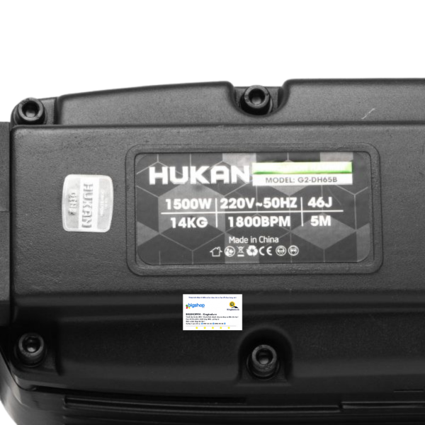 Máy đục bê tông HUKAN G2-DH65B (GEN 2, CS 1500W)