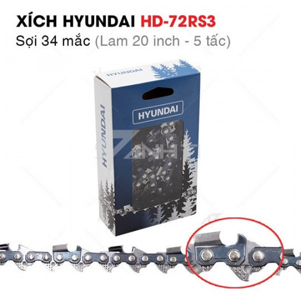 Xích HYUNDAI HD-72RS3 (sợi 34 mắc) dùng cho lam 20