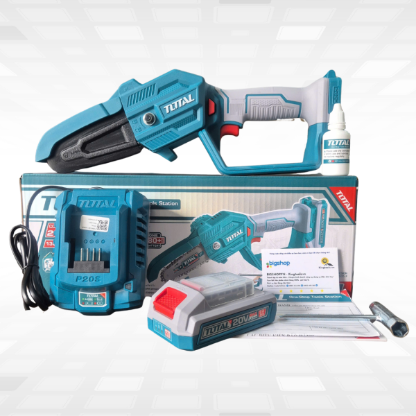 Máy cưa xích dùng pin 20V TOTAL TGSLI20581 (1 Pin 2.0Ah & Sạc)