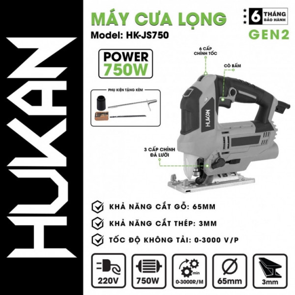 Máy Cưa Lọng Dùng Điện 220V Huan HK-JS750