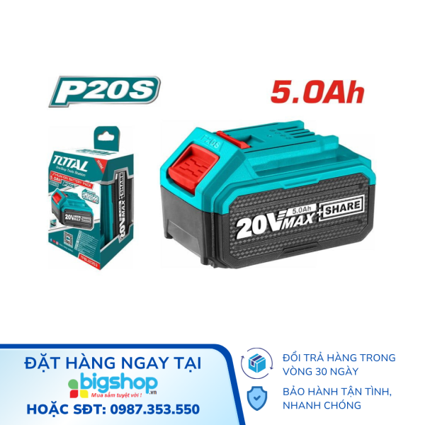 Pin Lithium-Ion TOTAL TFBLI2053 – Dòng P20S, 20V/5.0Ah