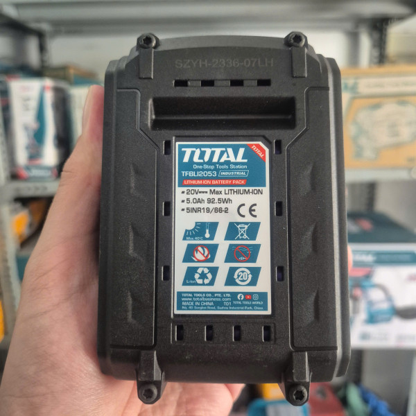 Pin Lithium-Ion TOTAL TFBLI2053 – Dòng P20S, 20V/5.0Ah