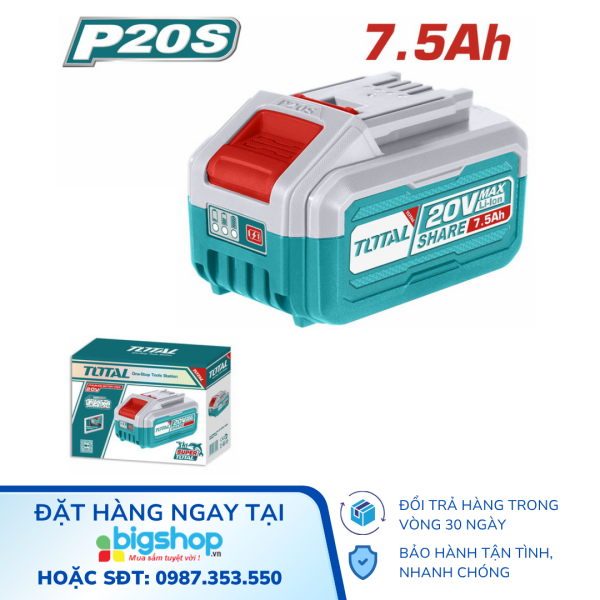 Pin Lithium-Ion TOTAL TFBLI2075 – Dòng P20S, 20V/7.5Ah