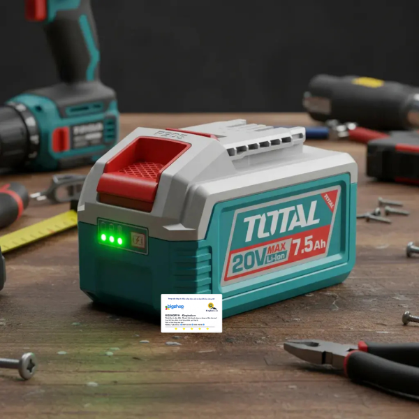 Pin Lithium-Ion TOTAL TFBLI2075 – Dòng P20S, 20V/7.5Ah