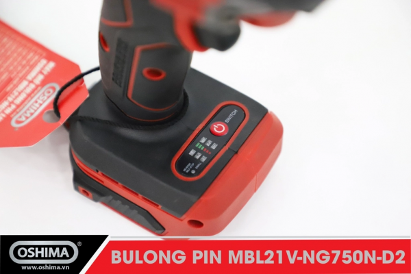 Máy mở bu lông pin lithium Oshima MBL21V-NG750N-D2