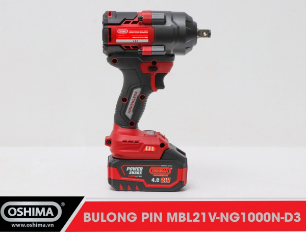 Máy mở bu lông pin lithium Oshima MBL21V-NG1000N-D3