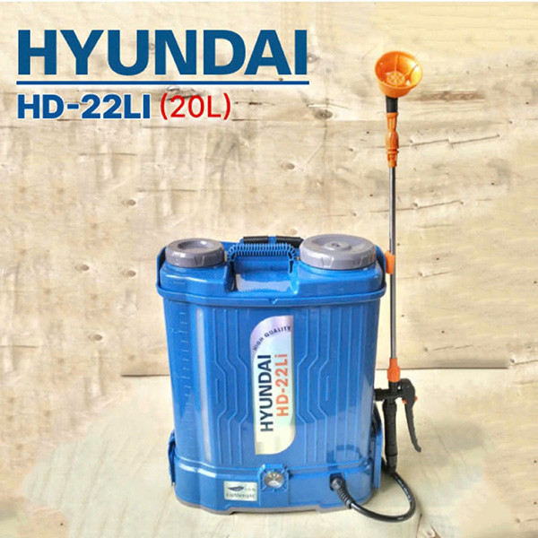 Bình xịt điện siêu nhẹ Li-ion HYUNDAI HD-22LI (20L, 12AH, Có chức năng đảo thuốc)