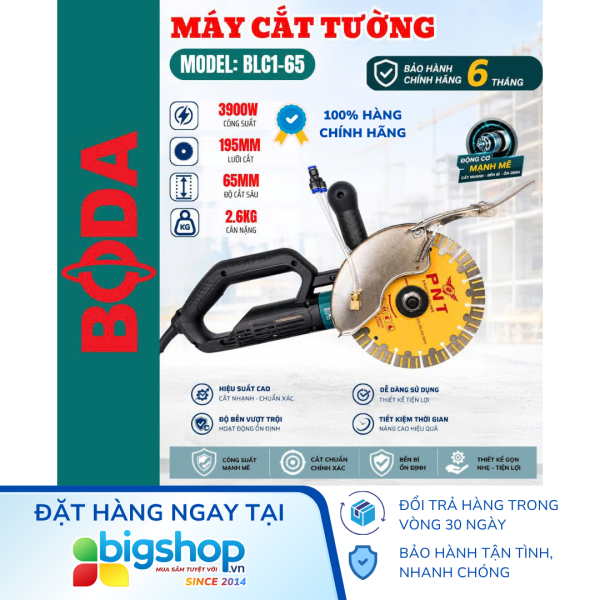 Máy cắt bê tông 190mm BODA BLC1-65 (Công suất 3900W)