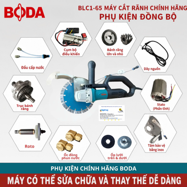 Máy cắt bê tông 190mm BODA BLC1-65 (Công suất 3900W)