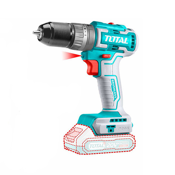 Máy Khoan Không Chổi Than Dùng Pin 20V Total TDLI20508 (Chưa Pin & Sạc)