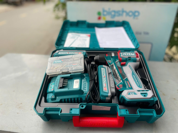 Máy khoan búa không chổi than Lithium-ion 20V TOTAL TIDLI20668
