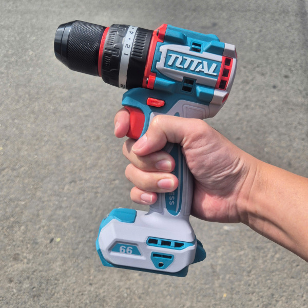 Máy khoan búa dùng pin Lithium-ion 20V TOTAL TIDLI20668 (2 pin 2.0Ah và 1 sạc)