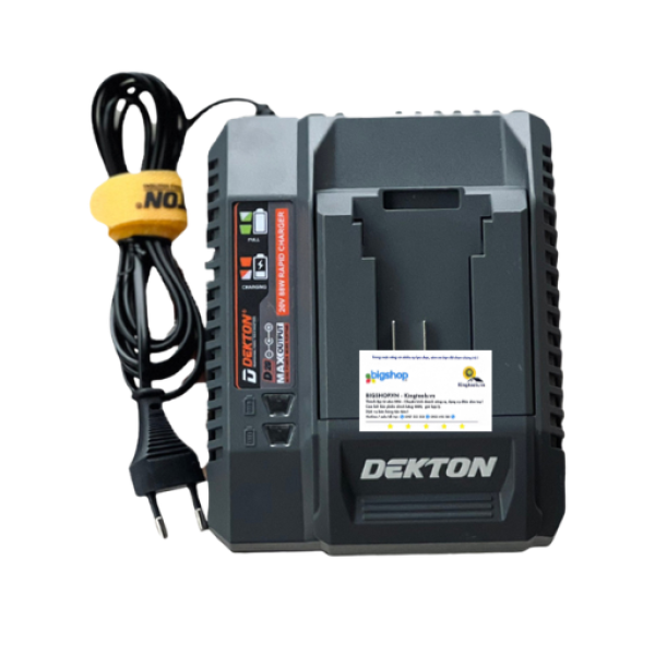 Sạc pin Dekton D20-S40, chân pin dewalt, màu xám, 4AH