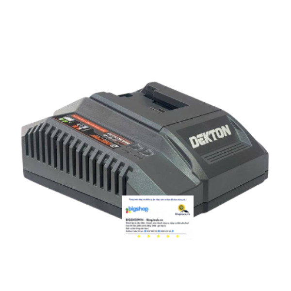 Sạc pin Dekton D20-S40, chân pin dewalt, màu xám, 4AH