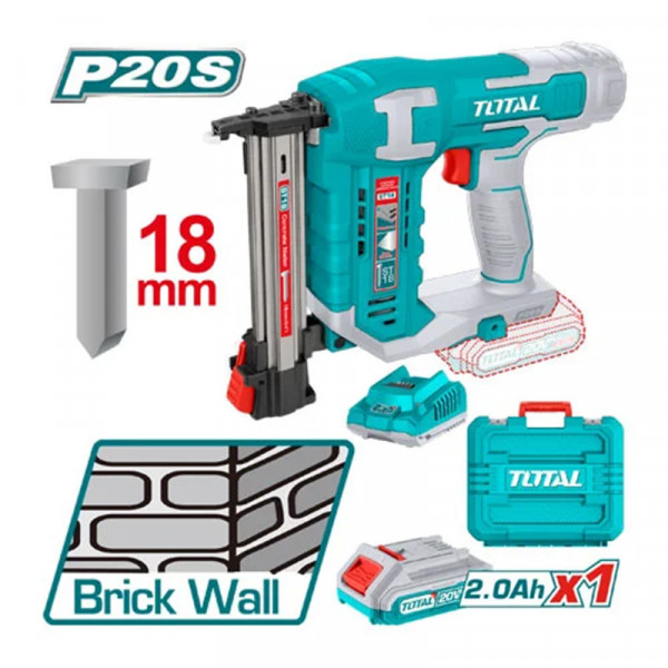 Máy bắn đinh bê tông 18mm dùng pin 20V TCSTLI3808 (Kèm 1 Pin 2.0Ah & Sạc)