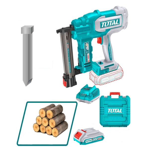 Máy bắn ghim 35mm dùng pin 20V Total TCBNLI3606 (Kèm 1 Pin 2.0Ah & Sạc)
