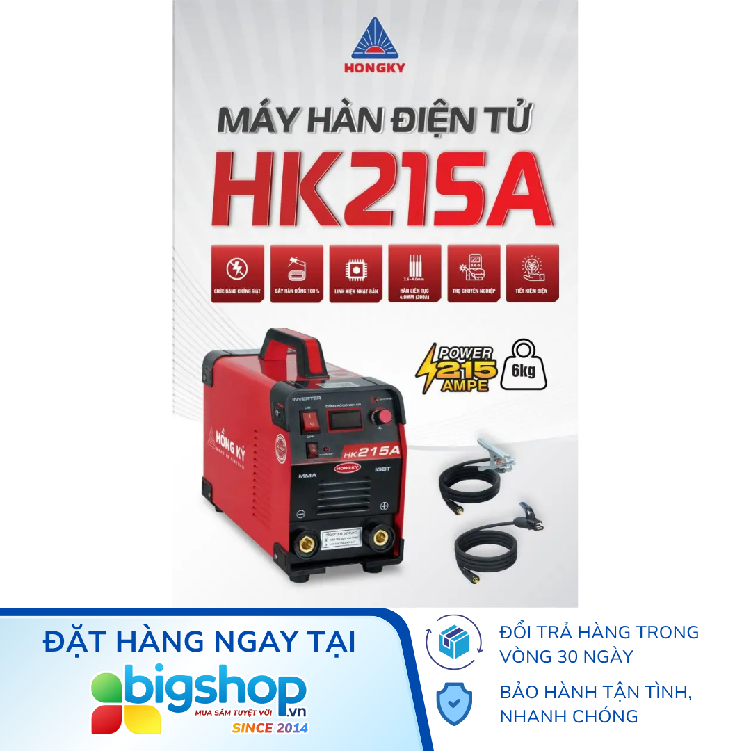 Máy hàn que điện tử Hồng Ký HK215A