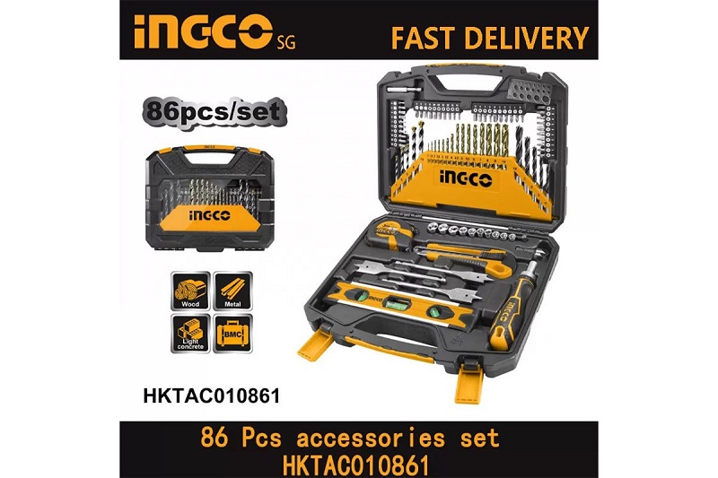 Bộ 86 món đồ nghề cầm tay đa năng INGCO HKTAC010861