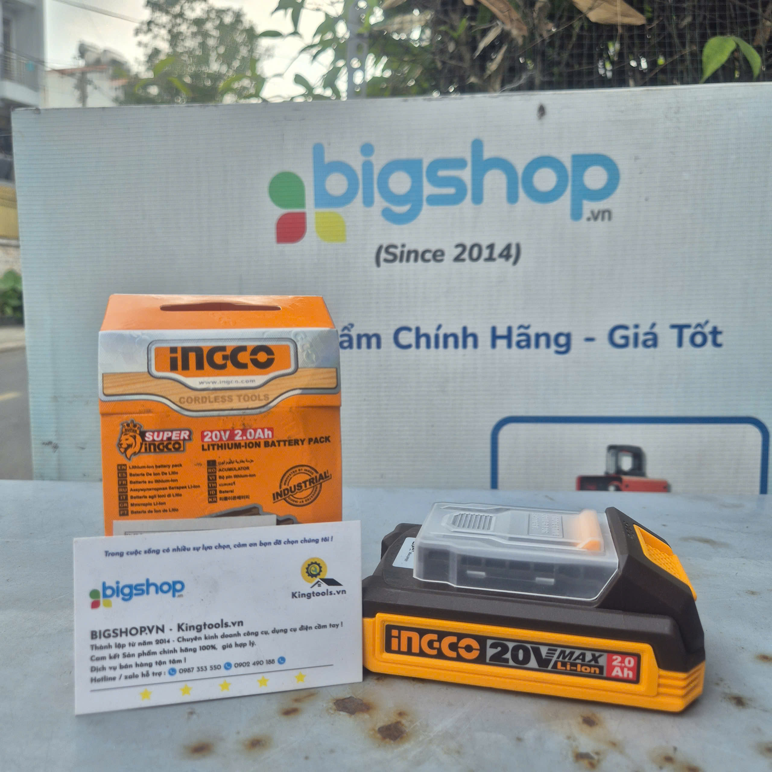 Pin Litium 20v/2Ah Ingco FBLI20011