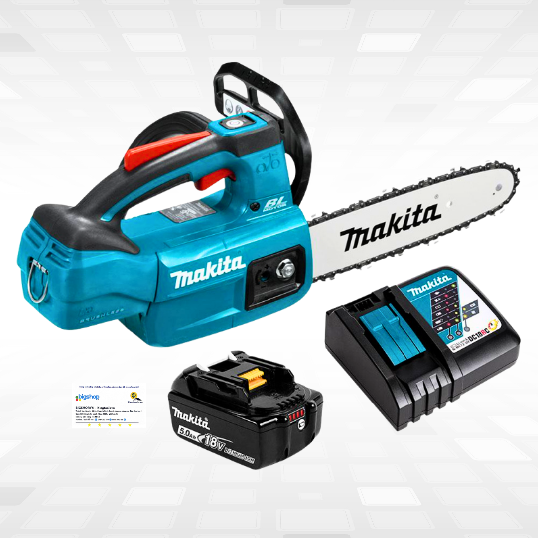 Máy cưa xích dùng pin 18V Makita DUC254RT (1 Pin 5.0Ah và Sạc)
