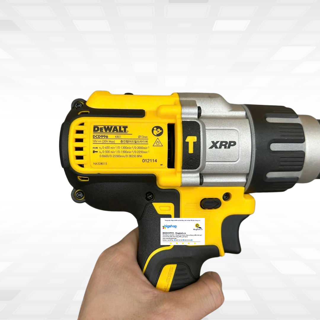 Máy khoan pin 18V DEWALT DCD996N-KR - Thân máy (Lực siết 95Nm)