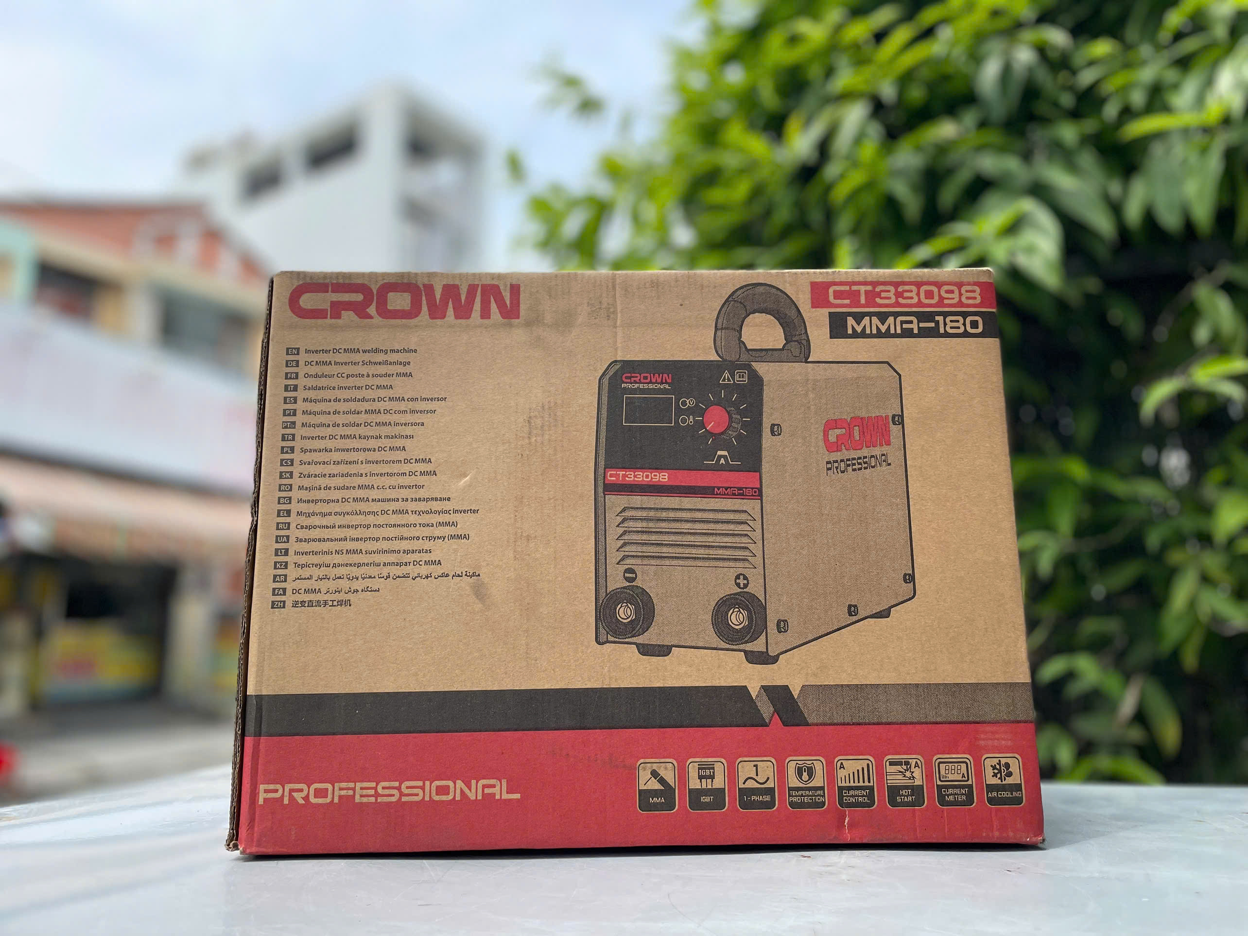 Máy hàn điện tử Crown CT33098, hàn que 2.5 ly