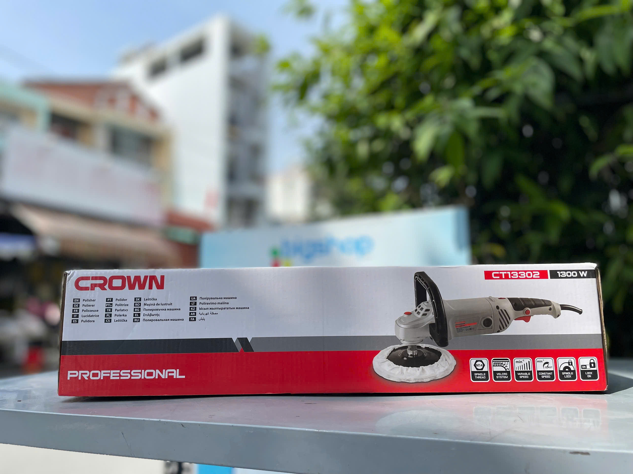 Máy đánh bóng 1300W Crown CT13302
