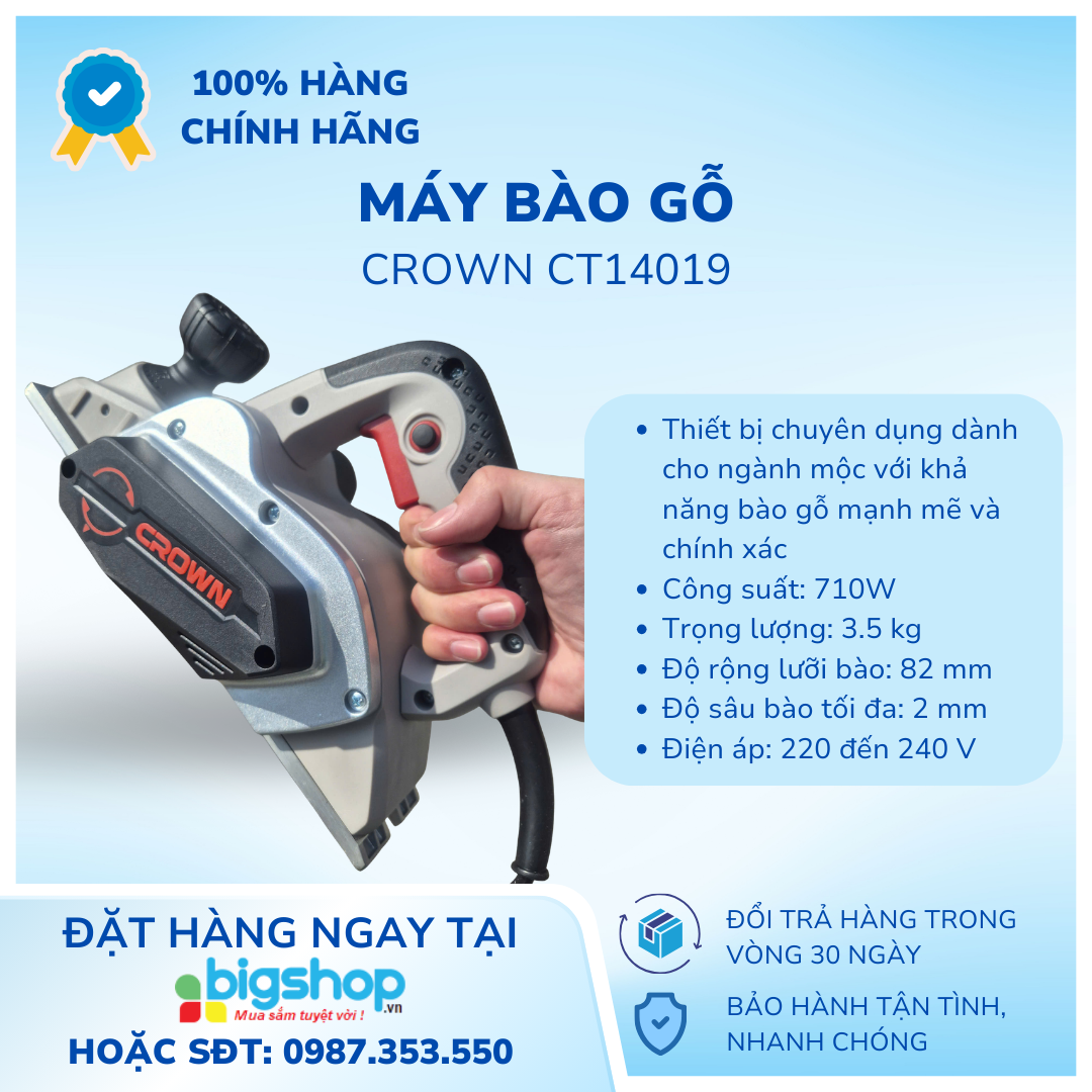 Máy bào Crown CT14019, cs 710W