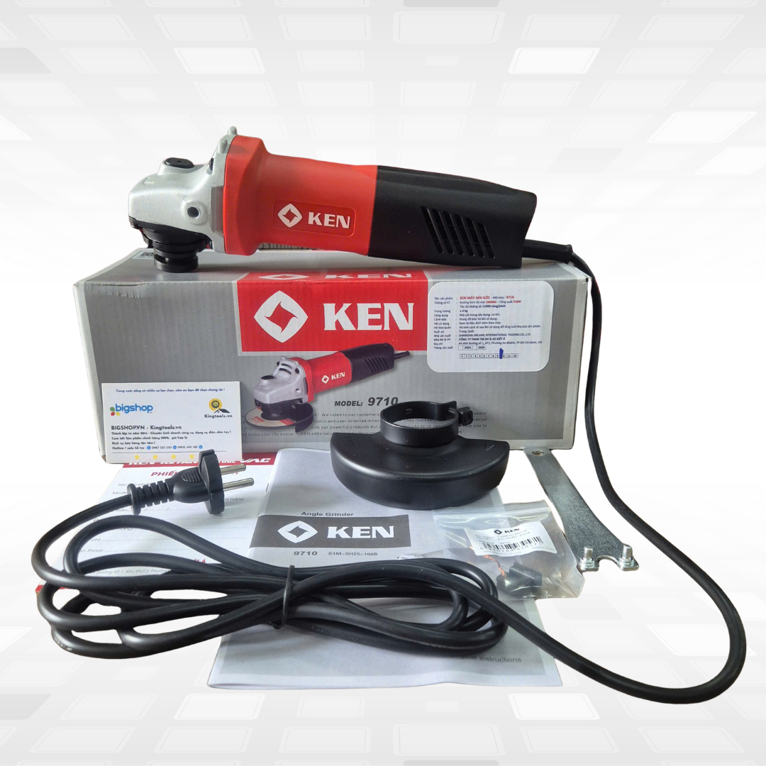 Máy mài góc KEN 9710 (710W), công tắc đuôi