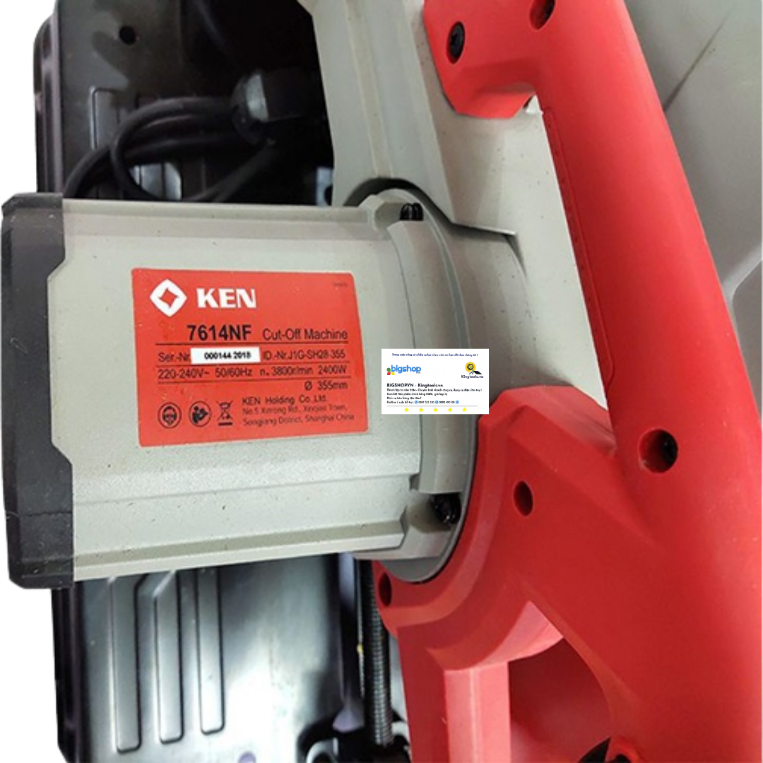 Máy cắt sắt vỏ hợp kim KEN 7614NF (CS 2400W, lưỡi 355mm)