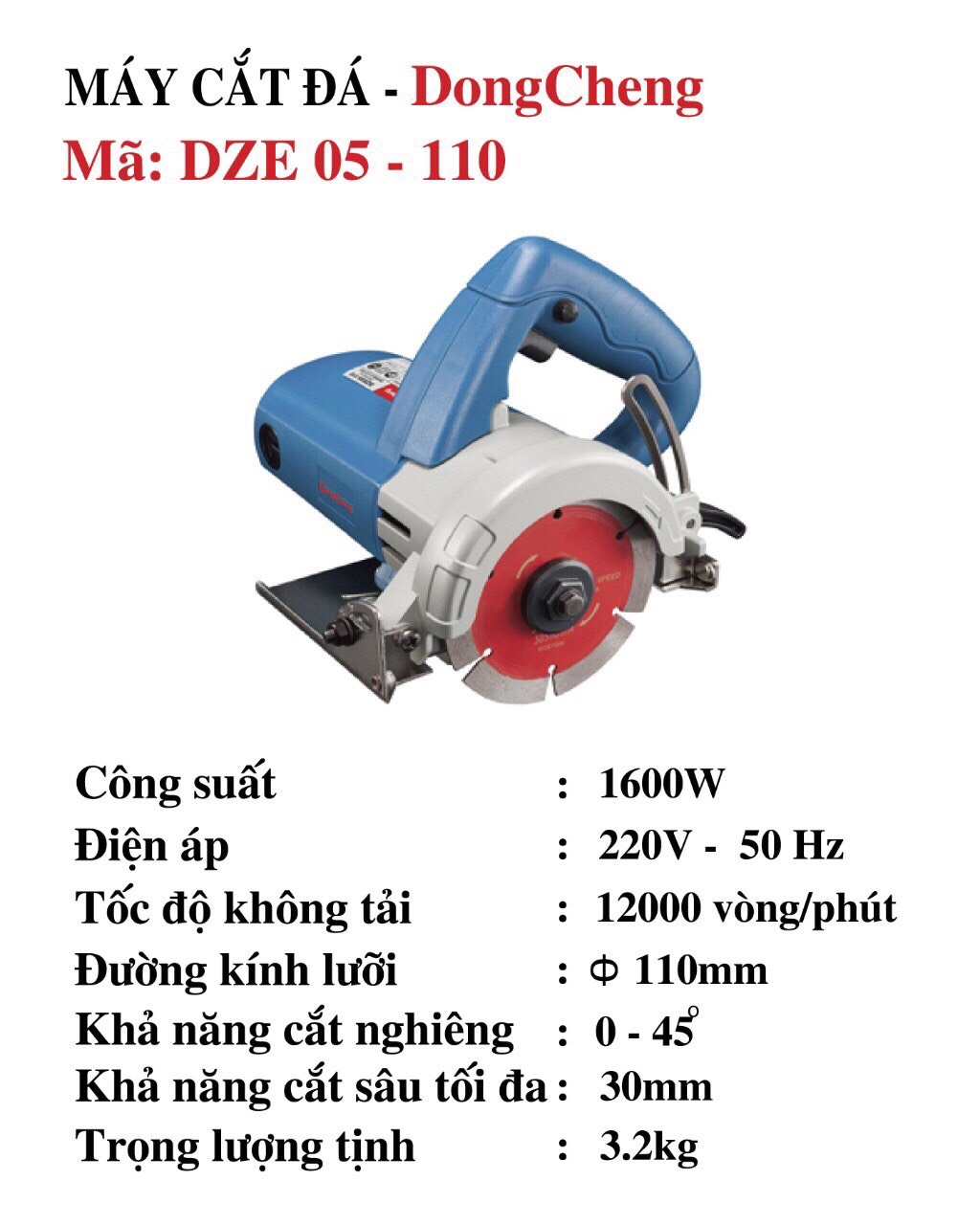 Máy Cắt Gạch Dongcheng DZE05-110
