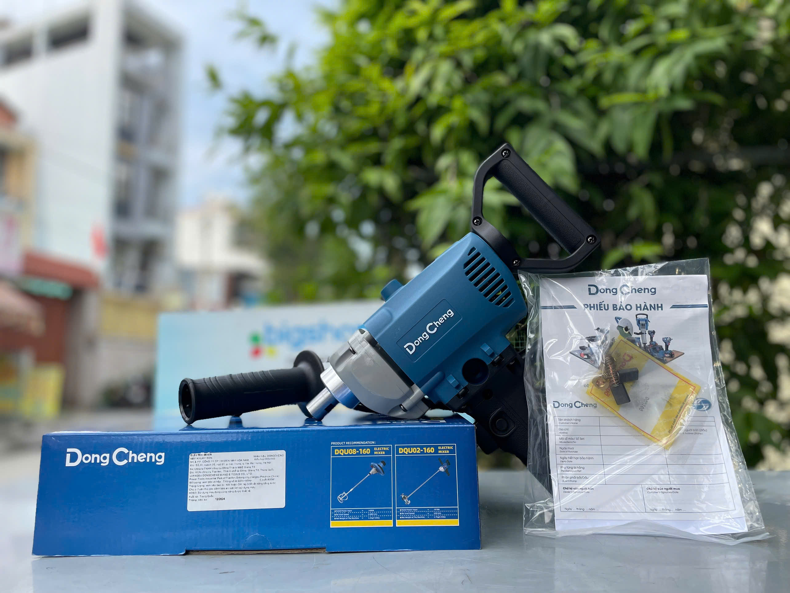 Máy khuấy sơn Dongcheng DQU160