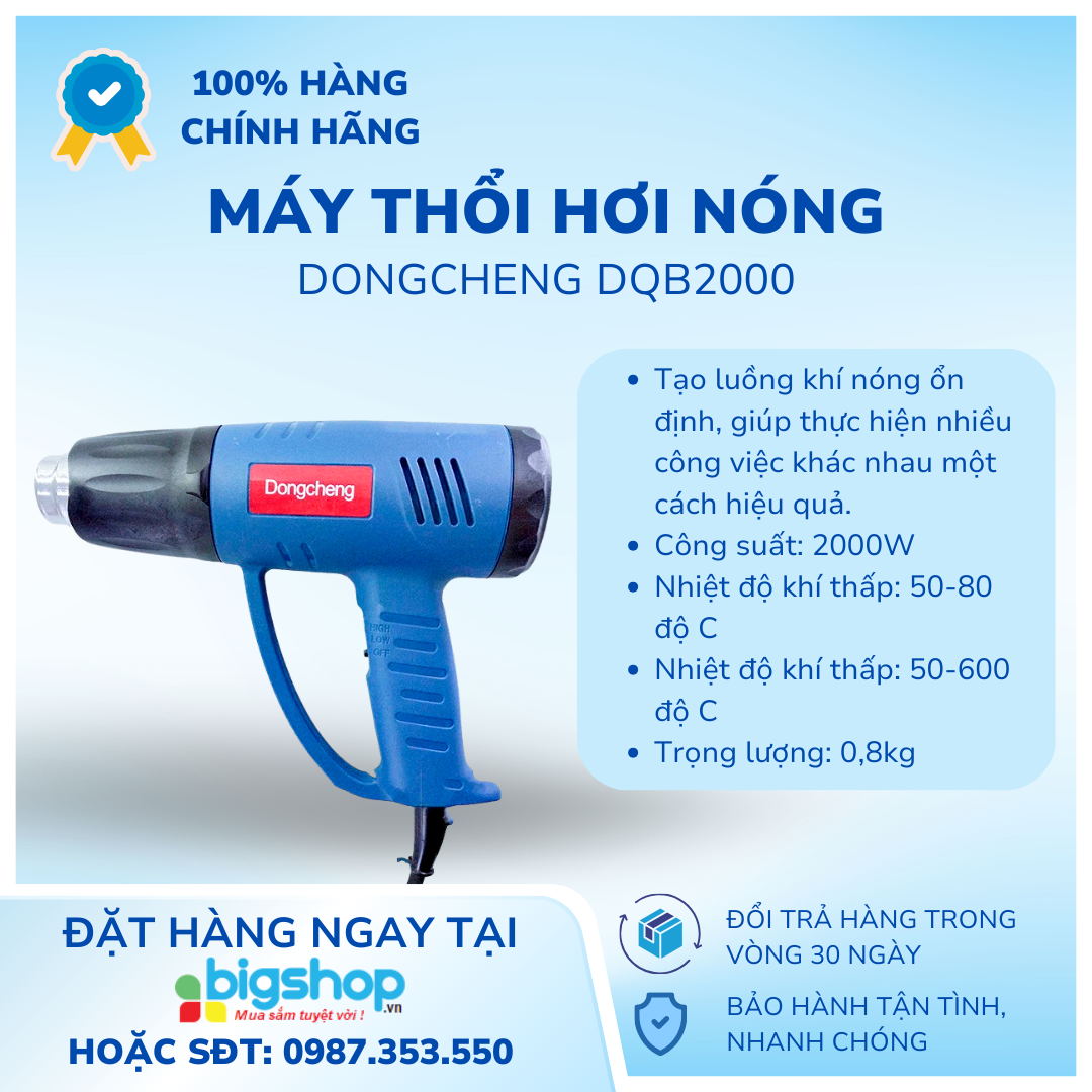 Máy thổi hơi nóng Dongcheng DQB2000