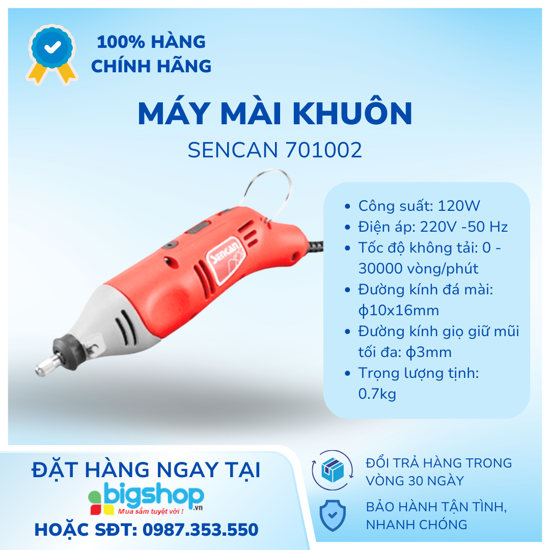 Bộ máy mài khuôn 100 chi tiết 3mm Sencan 701002