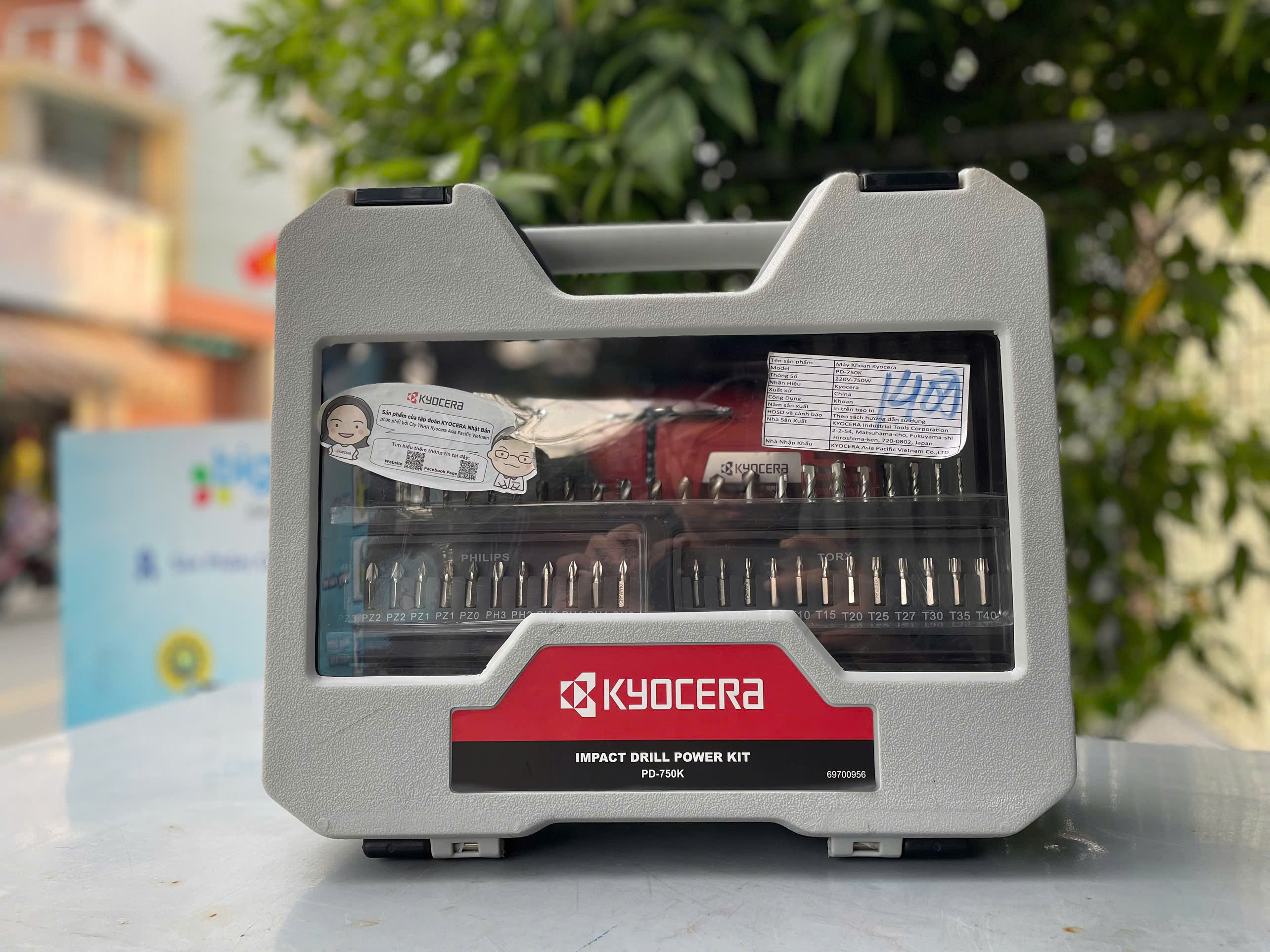 Máy khoan động lực Kyocera PD-750K, cs 750W, 13mm
