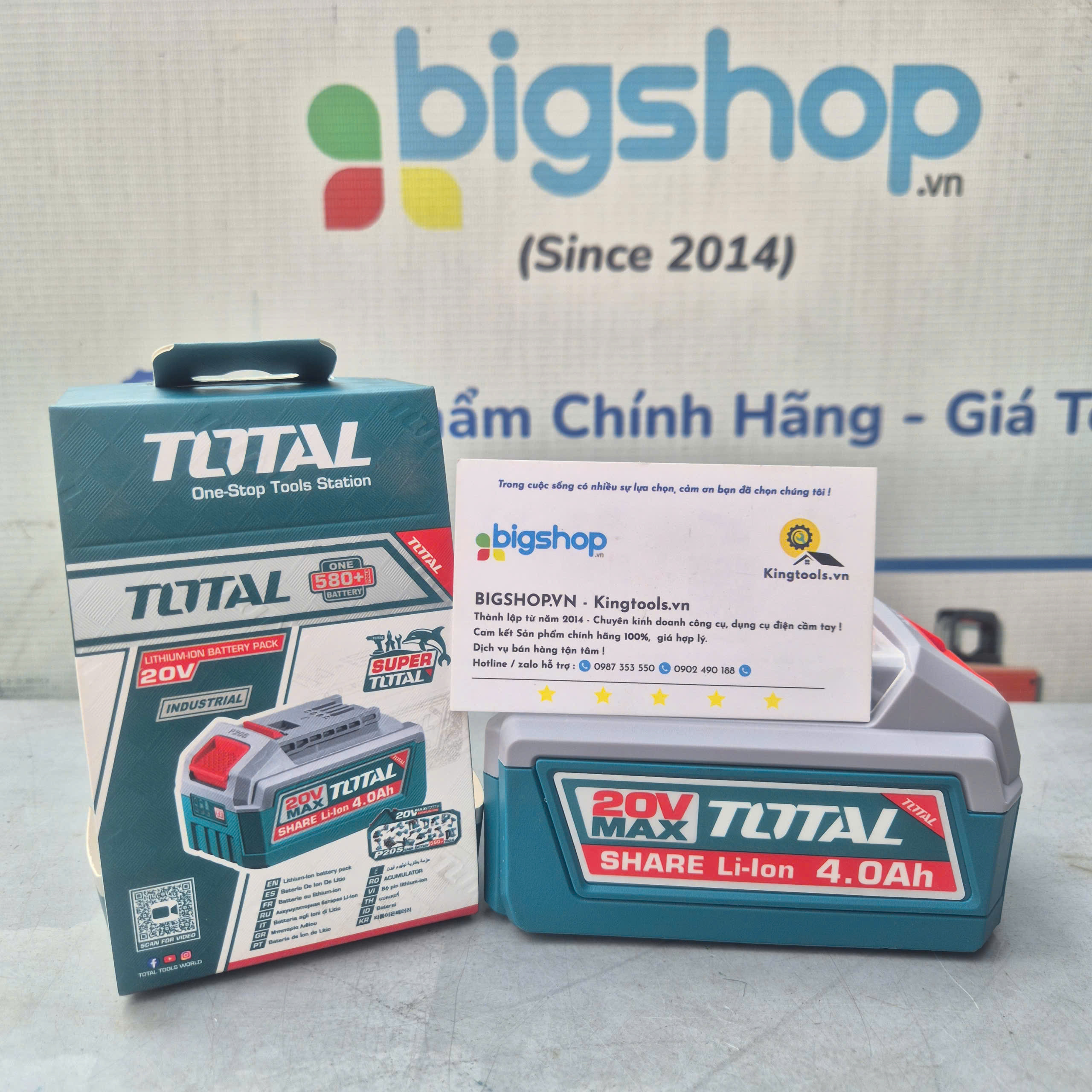 Pin Lithium 20V/4Ah Total TFBLI20021