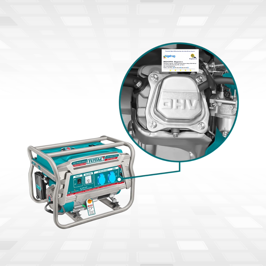 Máy phát điện dùng xăng TOTAL TP135006 - CS 3.5kW