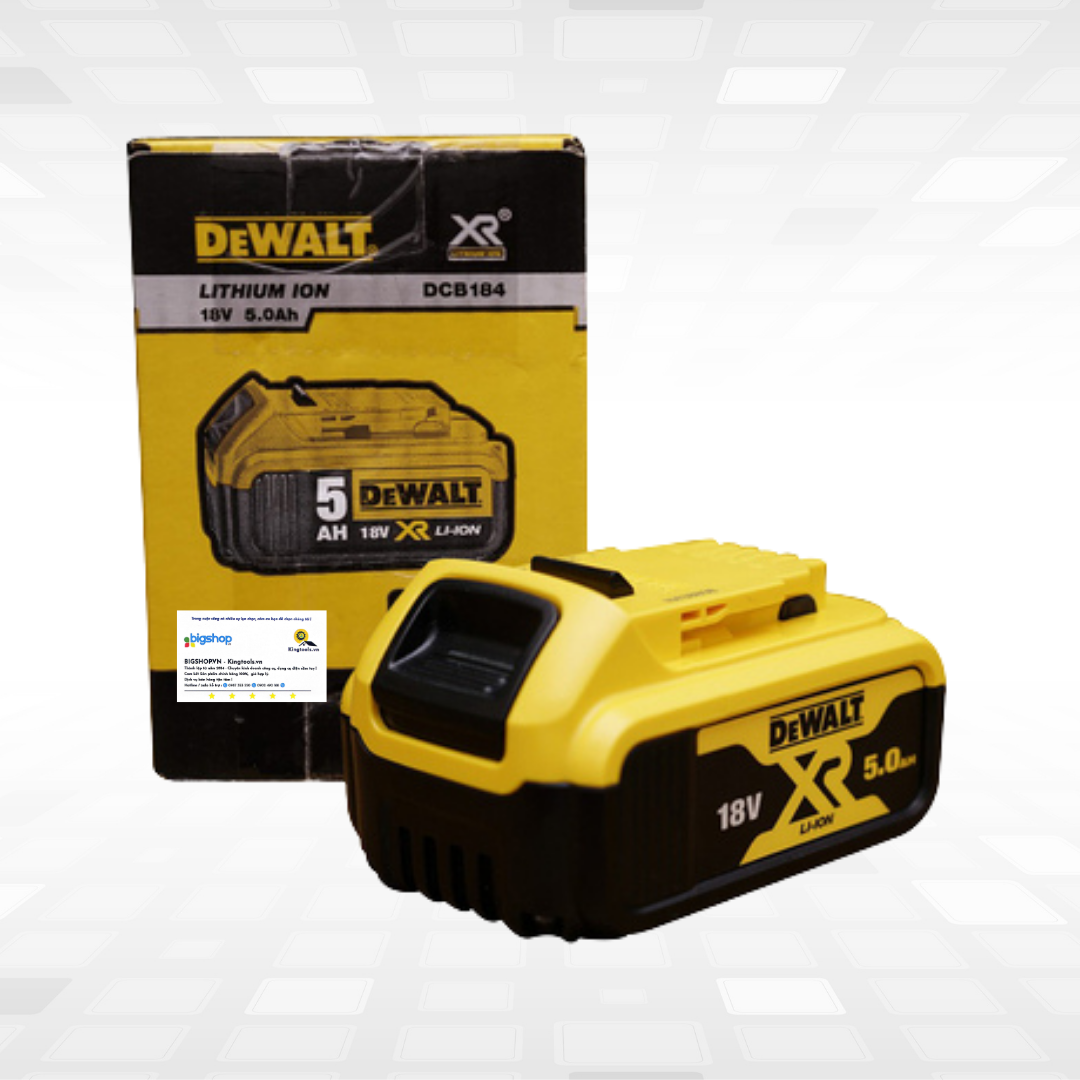 Pin 18V/5.0Ah XR Li-ion DEWALT DCB184-B1