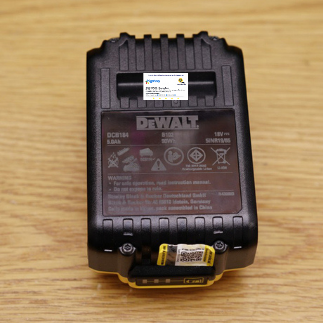 Pin 18V/5.0Ah XR Li-ion DEWALT DCB184-B1