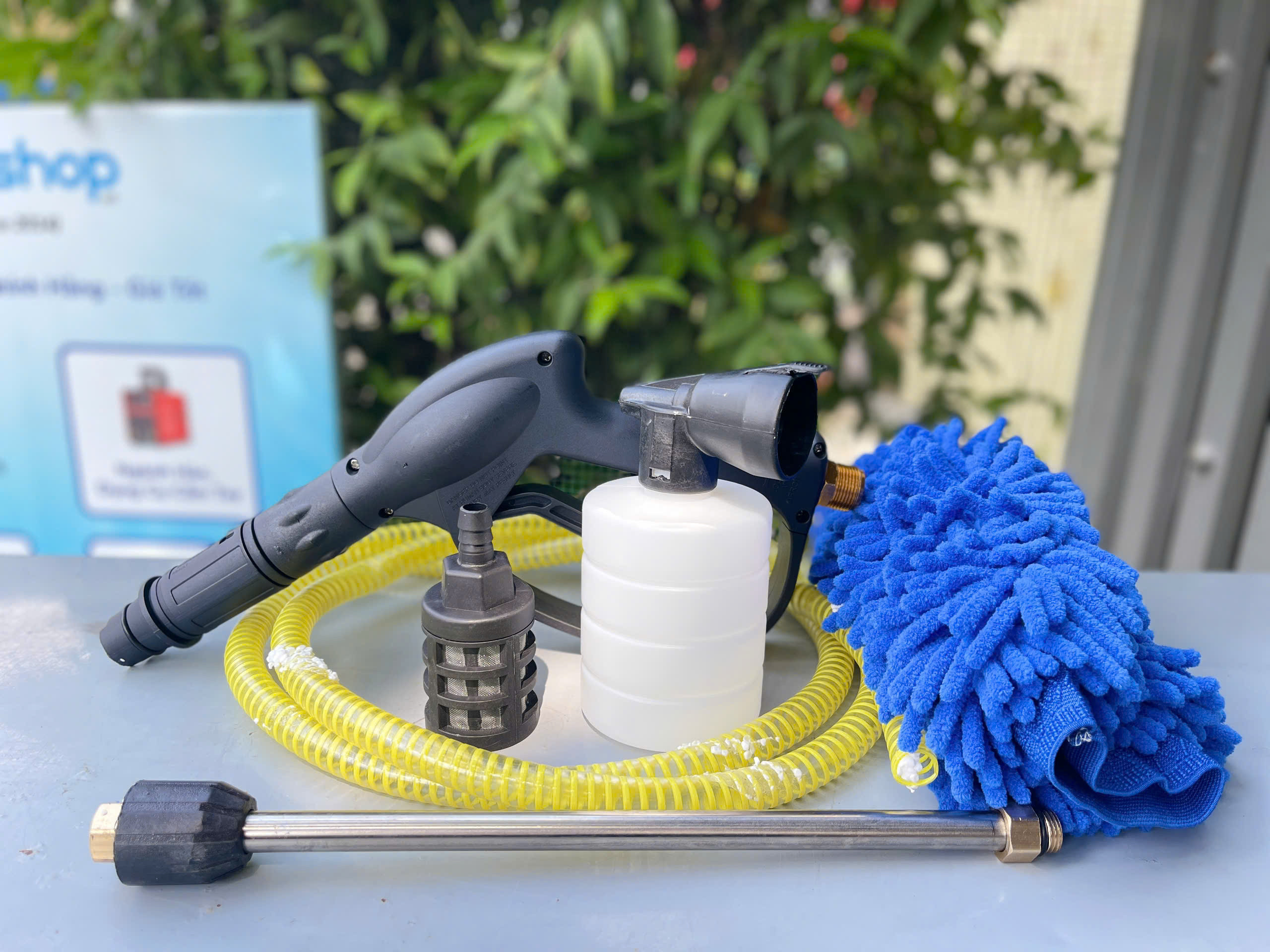 Máy rửa xe, máy xịt rửa KPOTO KP 90A2, có chỉnh áp