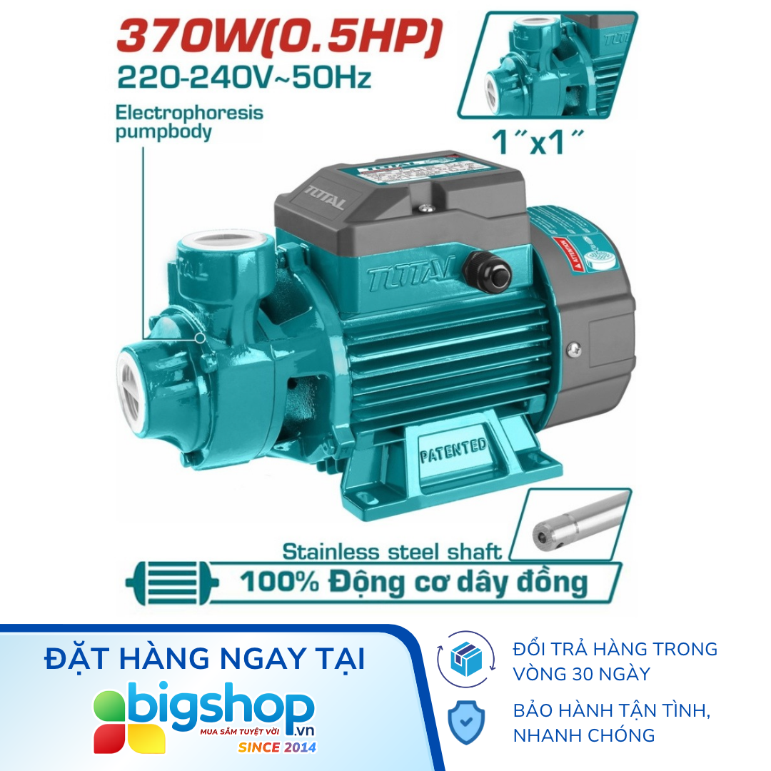 Máy bơm nước TOTAL TWP13706 (Công suất 370W)