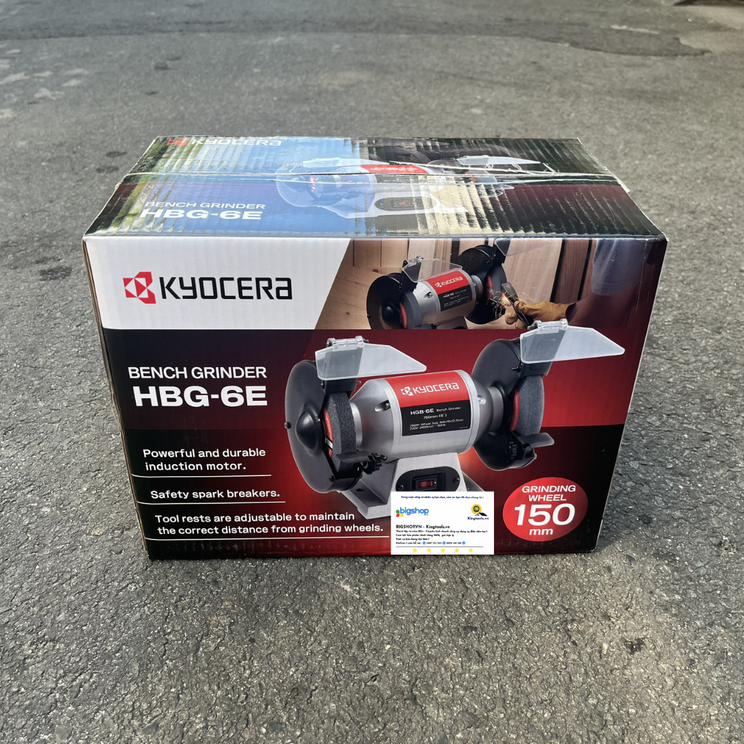 Máy mài hai đá KYOCERA HBG-6E (Công suất 250W, đĩa 150mm)