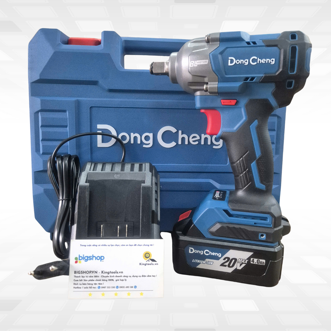 Máy vặn bu lông dùng pin 20V DONGCHENG DCPB488 DM (Lực siết 488Nm, đầu 1/2 inch)