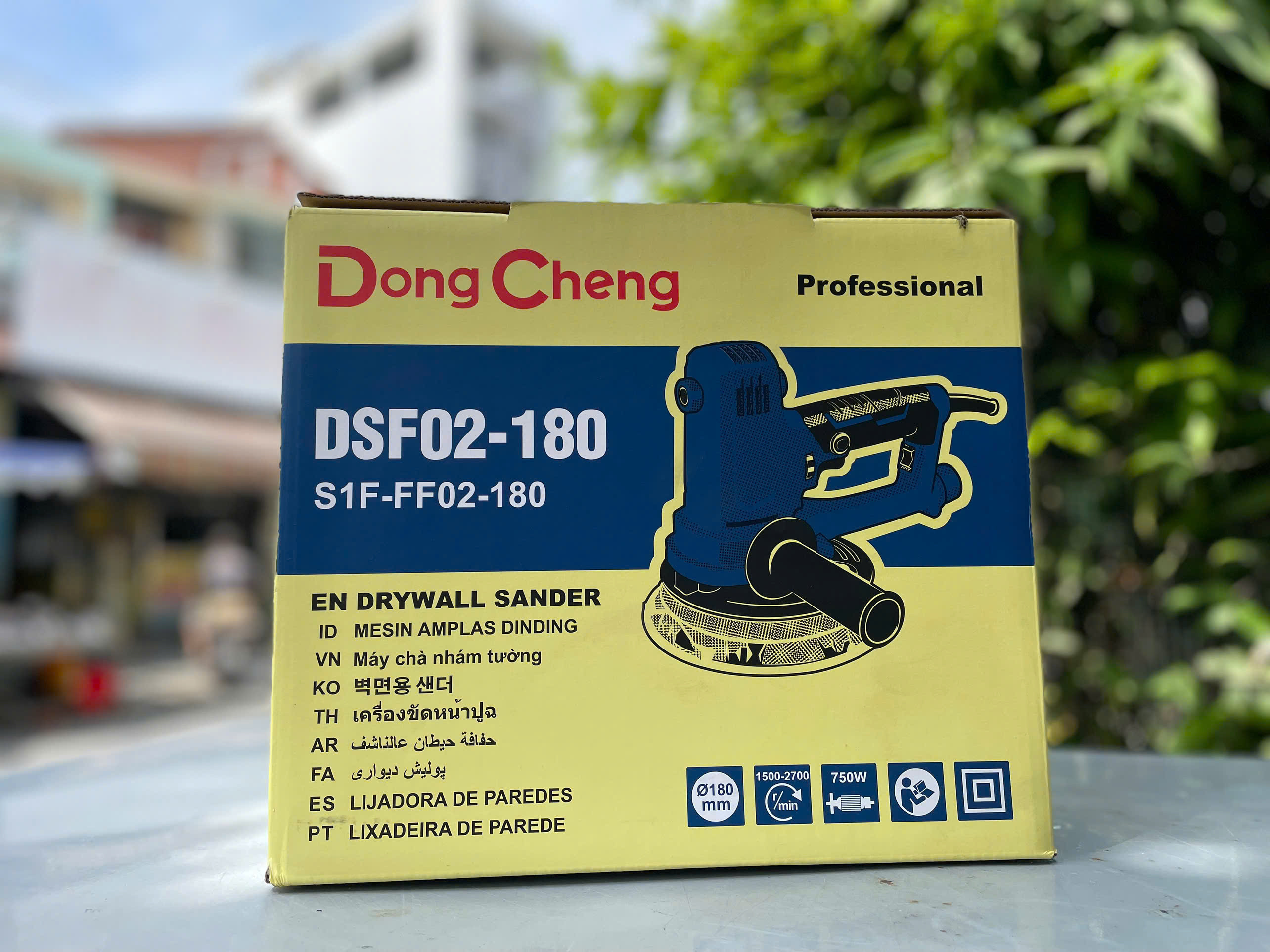 Máy Chà Nhám Tường Dongcheng DSF02-180, 180mm