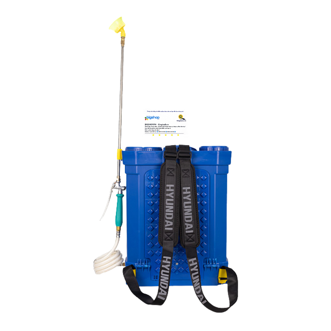 Bình xịt điện HYUNDAI HD-8022 (20L, 12Ah, bơm đôi)