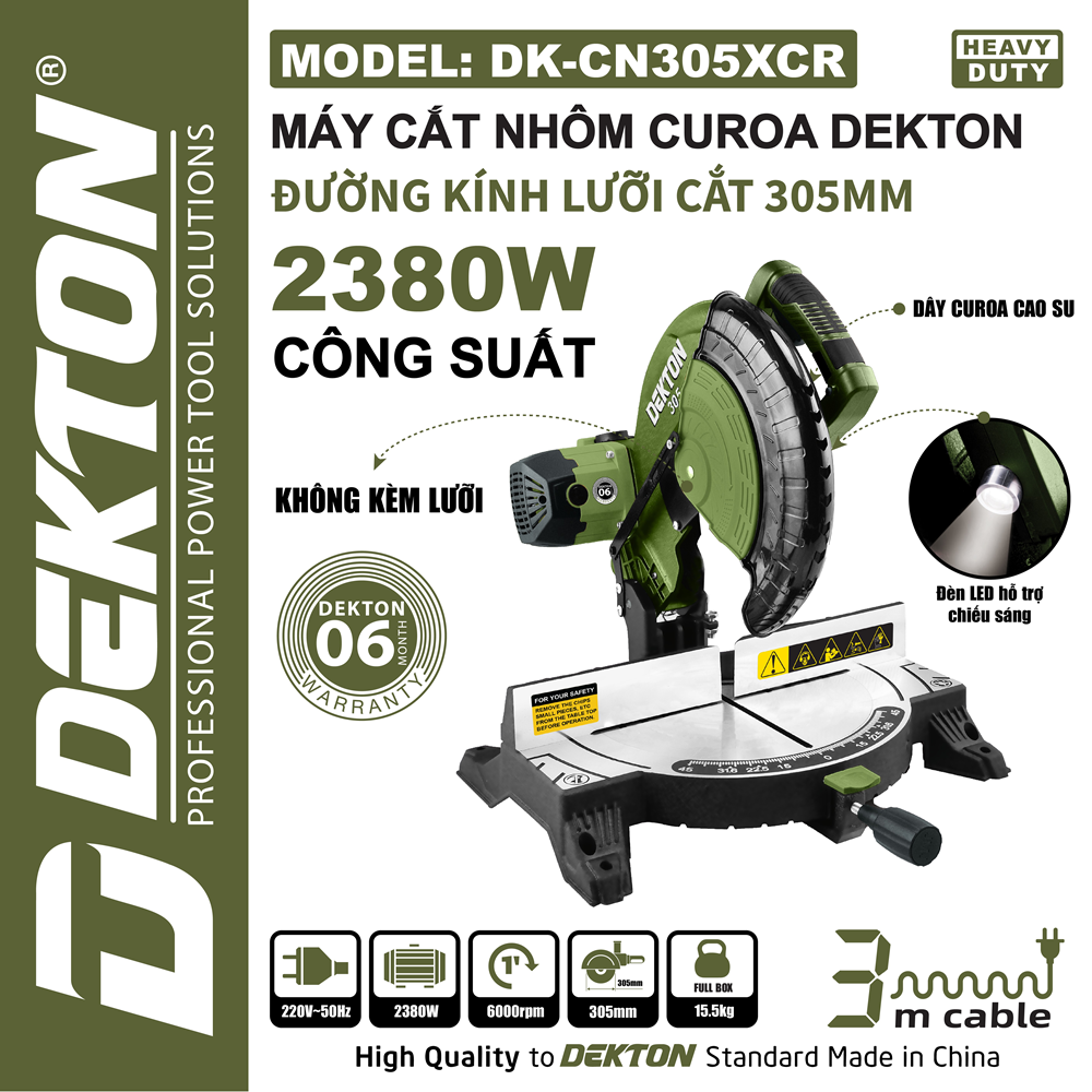 Máy cắt góc đa năng 2385W Dekton DK-CN305XCR - 305mm