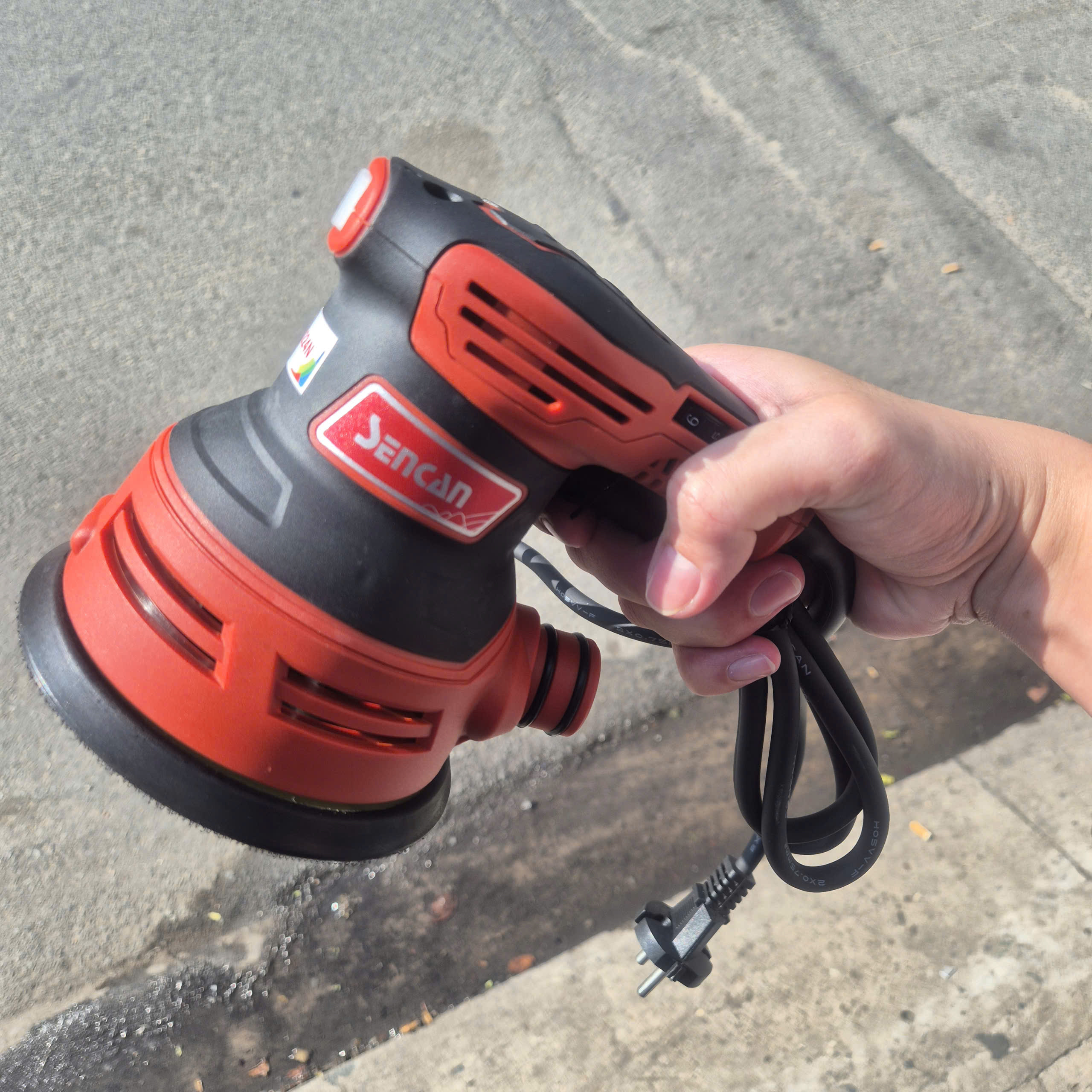 Máy chà nhám rung tròn SENCAN 501205, 125mm