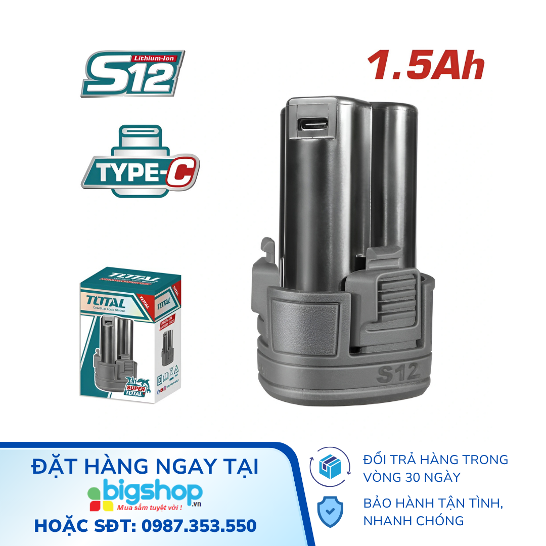 Pin Lithium S12/1.5Ah TOTAL TBLI12153